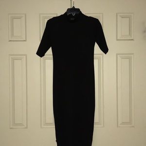 Boohoo Mock Neck Bodycon Dress